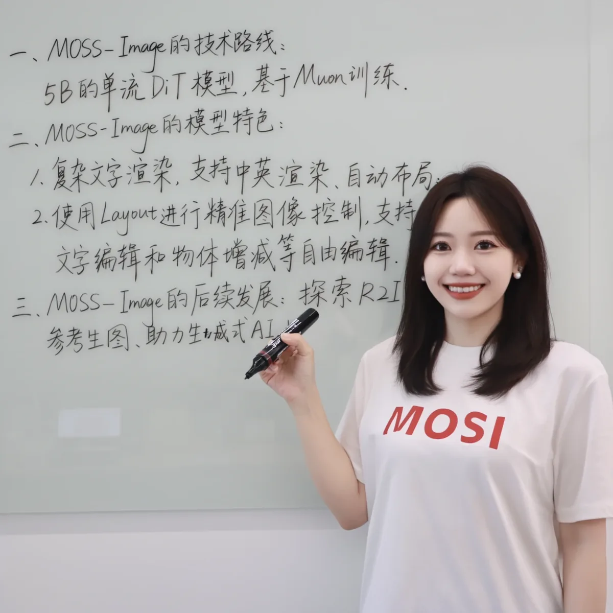 Whiteboard generated by MOSS-Image-Base