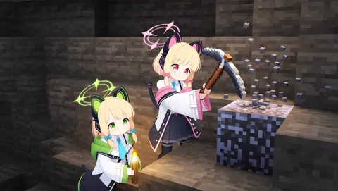 Anime mining scene